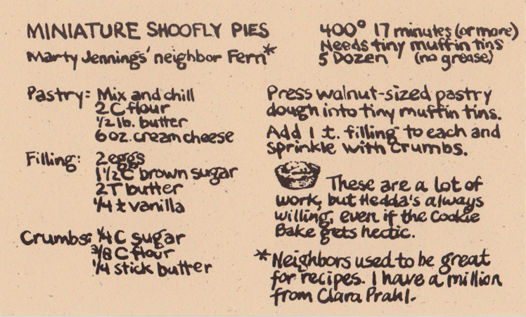 Miniature Shoofly Pies recipe