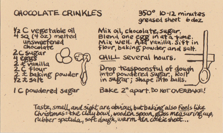 Chocolate Crinkles recipe