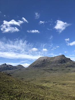 Photo of Scottish scenery from the bus