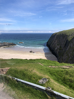 Photo of Scottish scenery from the bus