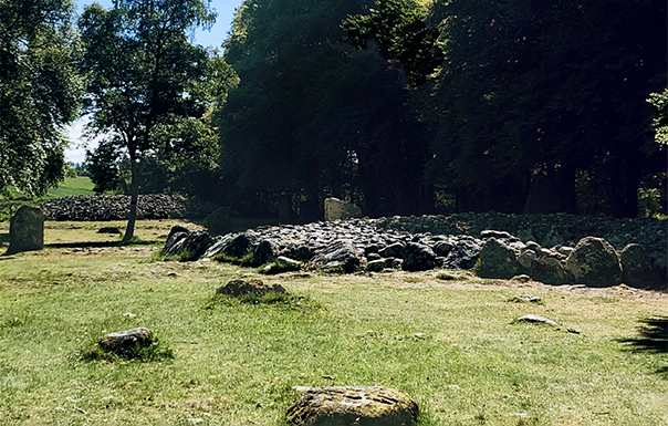 Cairn, small chamber of stone with entry