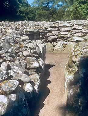 Cairn, small chamber of stone with entry