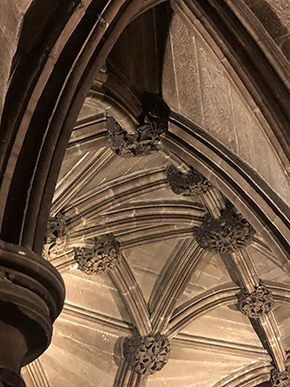 Glasgow cathedral downstairs ceiling