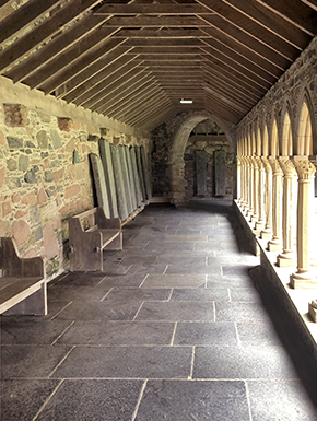 Hall around courtyard