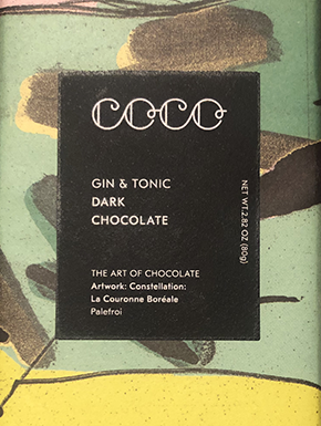 Gin & Tonic Dark Chocolate bar