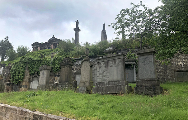 Necropolis tombstones