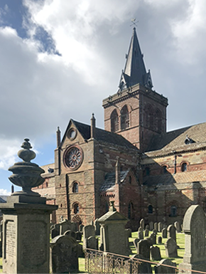 Kirk with cemetery