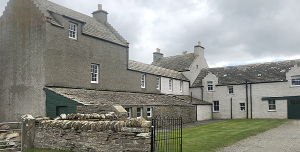 Large stone house