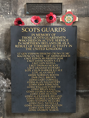 Scots Guards plaque