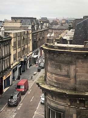 View of town from hotel