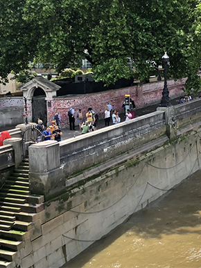 Embankment, river, steps