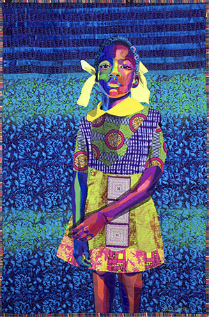 Bisa Butler quilt of girl