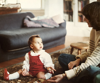 Helene with baby Leah