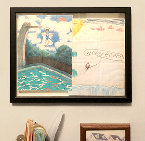 Framed illustrations on my wall