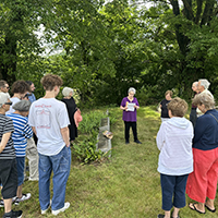 Ceremony for scattering Michael's ashes