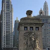 monument at bridge