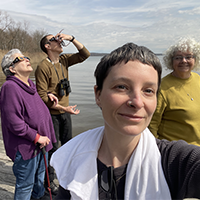 All of us on the dock