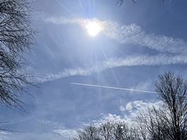 wispy clouds