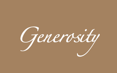 generosity