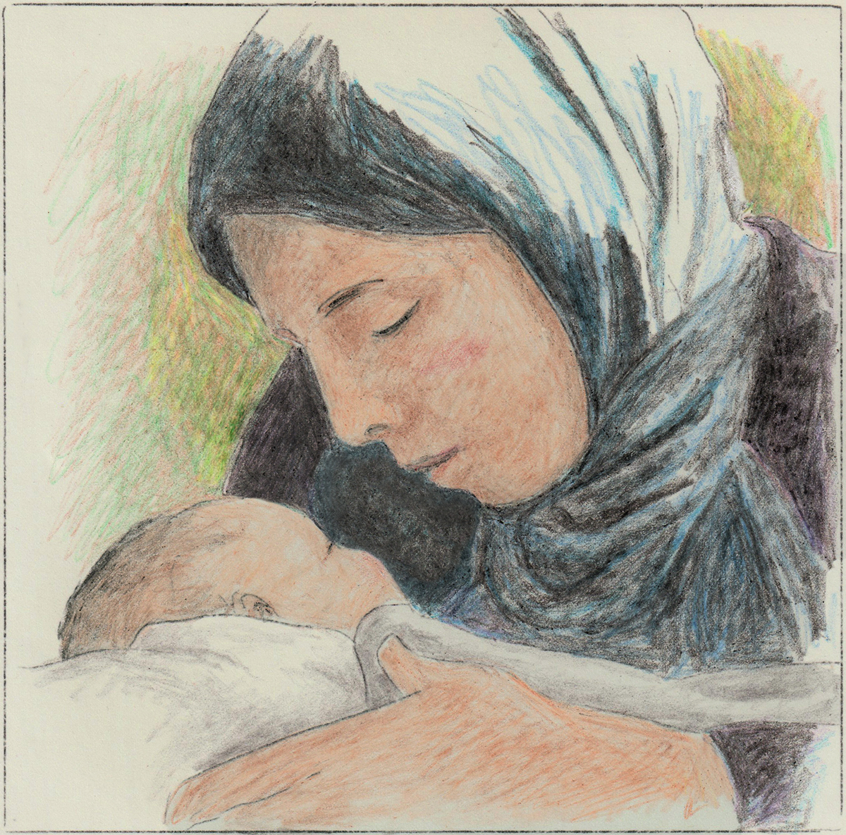 Mary with infant