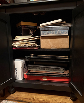 cabinet of photos